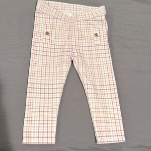 Janie and Jack Girl’s Plaid Leggings, 12-18mo.